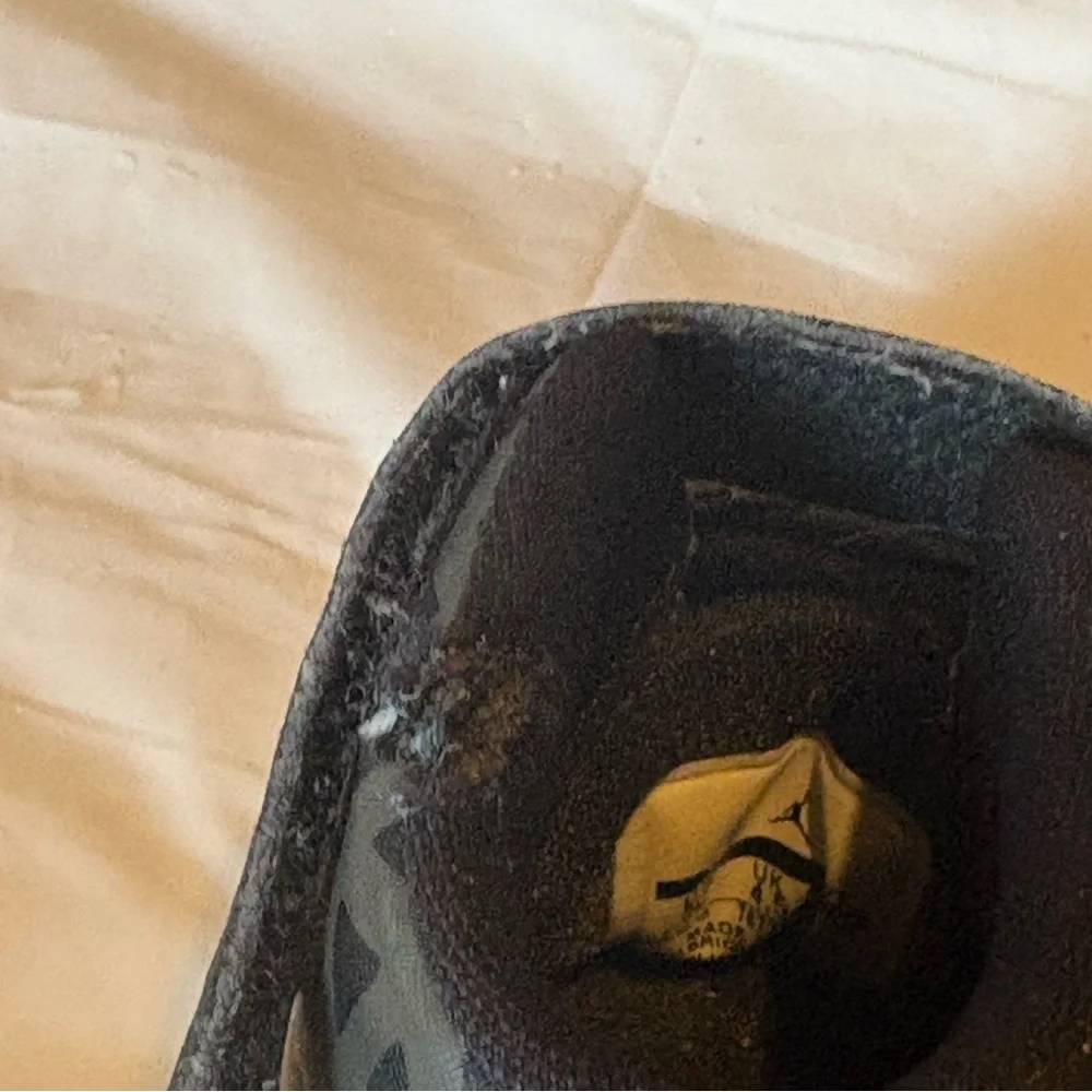 Nike Baby Air Jordan Shoes Sz 5C 2015 #707322-071 Black Sneaker Hook &‎ Loop
